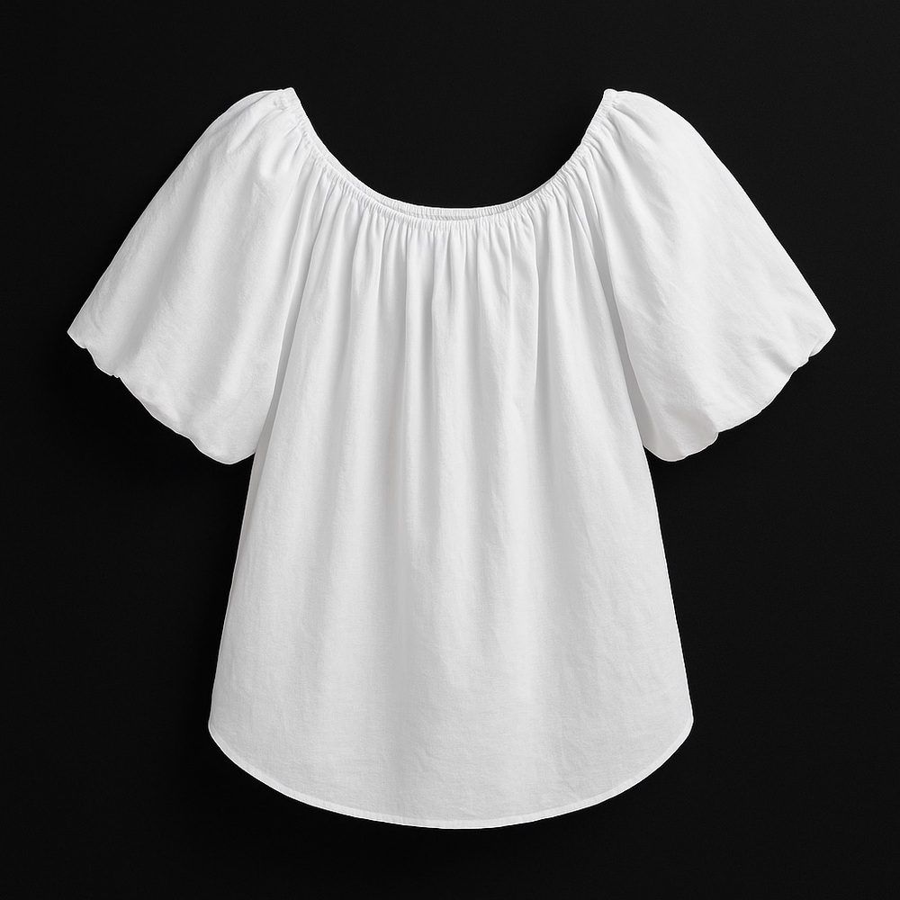 NWT! HARSHMAN | 100% Cotton Keiko Blouse | White | Large